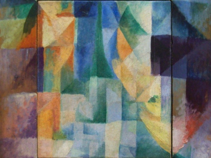 Detail from Robert Delaunay, Simultaneous Windows on the City, 1912