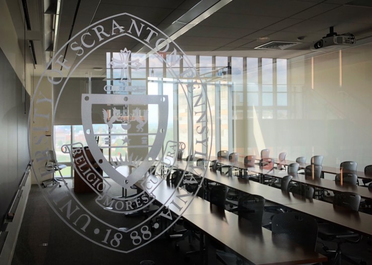 Classroom at the University of Scranton: Loyola Science Center